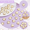 1Bag Brass Initial Pendants KK-BBC0026-11-6