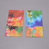 Rectangle with Tie-Dye Pattern Kraft Paper Bag CARB-WH0009-16-3