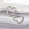 Brass Huggie Hoop Earrings EJEW-C502-09P-2