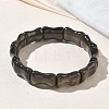 Bamboo Natural Golden Sheen Obsidian Beads Stretch Bracelets for Women Men BJEW-K304-01D-2