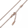 Ion Plating(IP) 304 Stainless Steel Ball Chain Necklace for Men Women NJEW-K245-017B-2