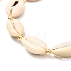 Natural Cowrie Shell Braided Bead Anklets Set for Girl Women X1-AJEW-AN00451-02-8