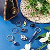 Olycraft 7Pcs 7 Style Alloy Keychains KEYC-OC0001-24-5