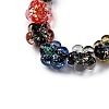 Handmade Dichroic Foil Glass Beads Strands DICH-U001-04H-3