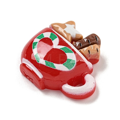 Christmas Opaque Resin Decoden Cabochons RESI-U006-04A-1