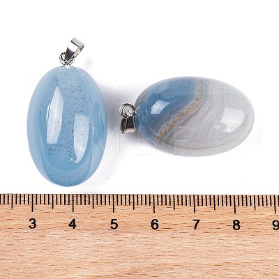 Natural Agate Dyed Pendants G-Q172-07P-02-1