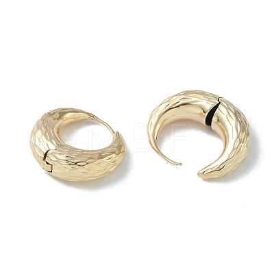 Texture Ring Brass Stud Earrings for Women EJEW-H006-04P-1