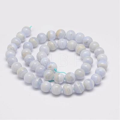Natural Blue Lace Agate Bead Strands G-K153-B02-4mm-AB-1