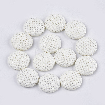 Handmade Straw Woven Cabochons WOVE-S119-04A-04-1