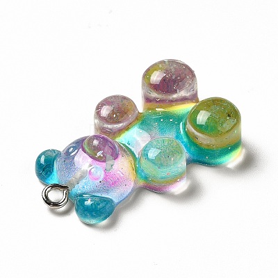 Translucent Resin Pendants CRES-K010-01C-1