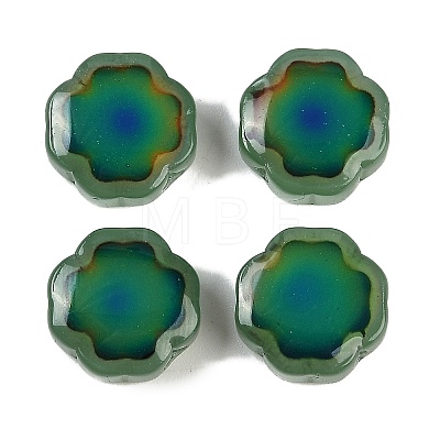 Two Tone Glass Beads GLAA-Z007-11E-1