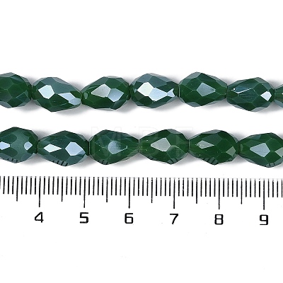 Opaque Solid Color Electroplate Glass Beads Strands EGLA-N013-P10mm-B04-1