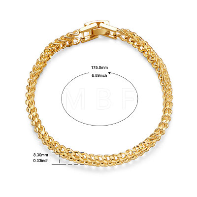SHEGRACE Brass Chain Bracelets JB520A-1