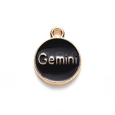 Alloy Enamel Pendants X-ENAM-S124-01A-08I-1