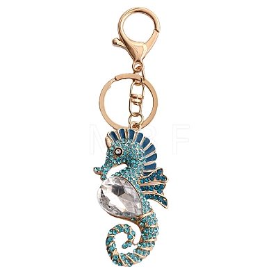 Alloy Rhinestone Keychains PW-WG08924-03-1