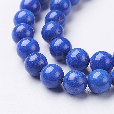 Natural Mashan Jade Round Beads Strands X-G-D263-10mm-XS08-1