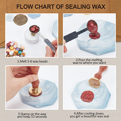 Wax Seal Stamp Set AJEW-WH0208-1055-1