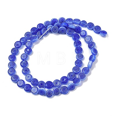 Handmade Lampwork Beads Strands LK-R004-51G-1