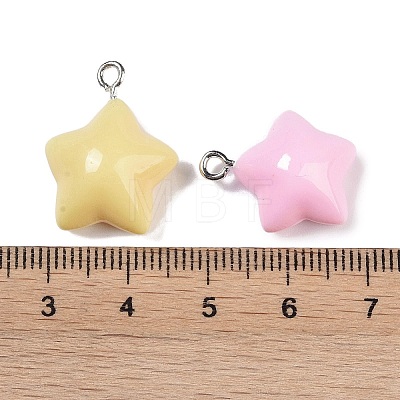 Opaque Resin Pendants X-RESI-H162-07P-02-1