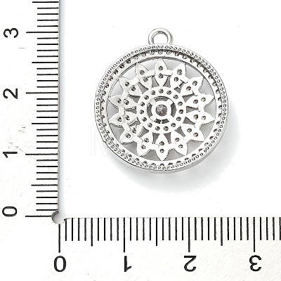 Brass Micro Pave Cubic Zirconia Pendants KK-L229-074P-1