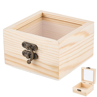 Wooden Storage Boxes WOCR-CL0001-02A-1