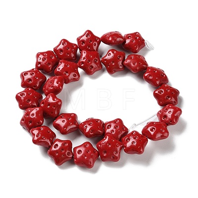 Synthetic Coral Beads Strands G-C103-A01-01-1
