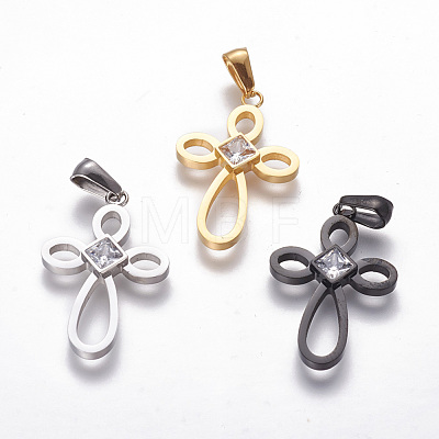 304 Stainless Steel Pendants STAS-F215-03-1