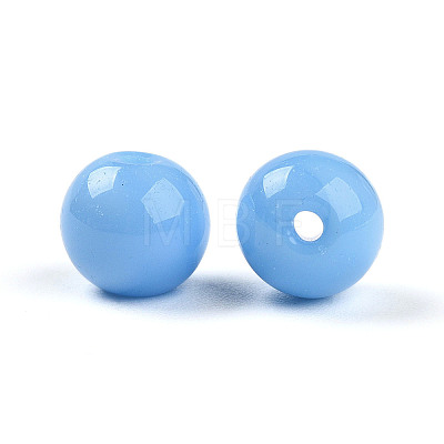 Opaque Solid Color Glass Beads X1-GLAA-N007-8mm-A14-1