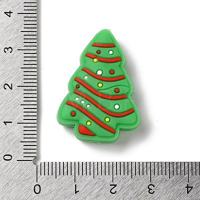 Christmas Theme Silicone Focal Beads SIL-G011-09B-1