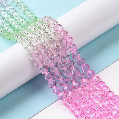 Transparent Glass Beads Strands GLAA-L045-02A-05-1