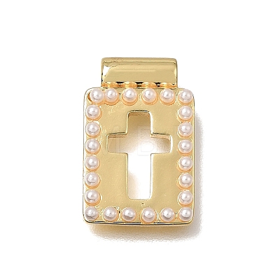 Brass with ABS Imitation Pearl Pendants KK-CBA8E93-05B-1