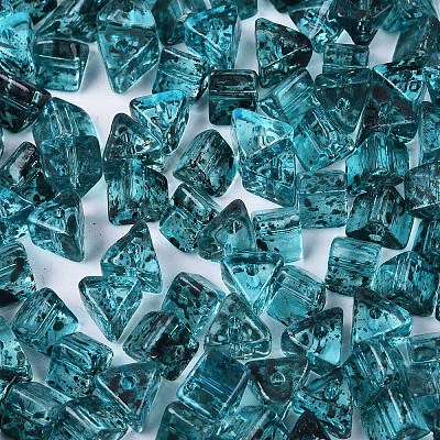 Picasso Transparent Glass Beads SEED-Q039-02D-1