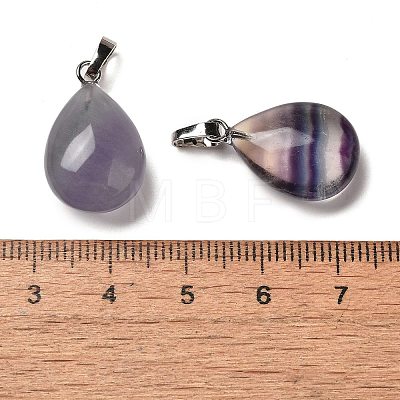 Natural Fluorite Pendants G-C155-01A-P-1