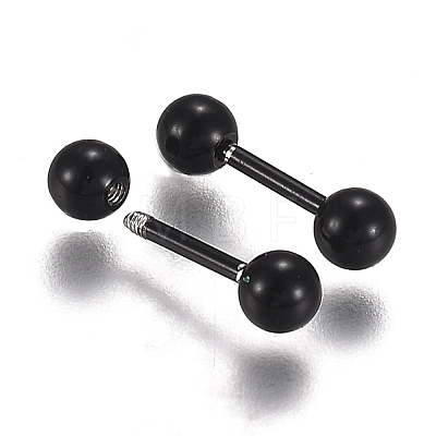 304 Stainless Steel Ball Stud Earrings EJEW-H113-02EB-C-1