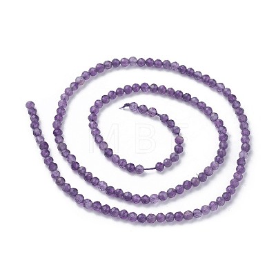 Natural Amethyst Beads Strands X-G-F619-12-3mm-1