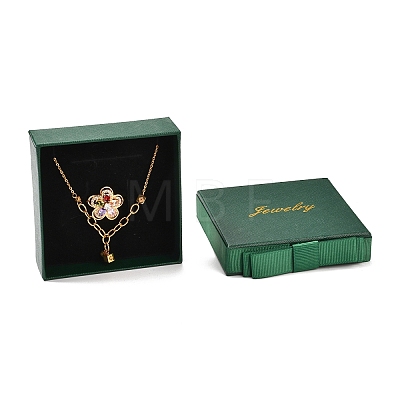 Square & Word Jewelry Cardboard Jewelry Boxes LS-CBOX-C015-01C-02-1
