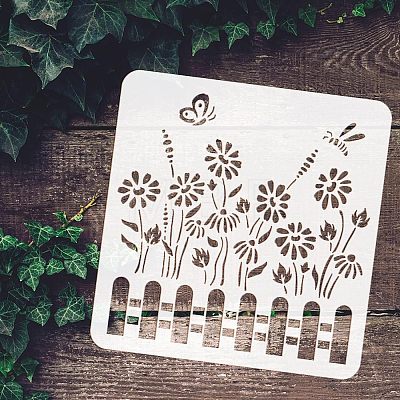 PET Hollow Out Drawing Painting Stencils DIY-WH0383-0039-1