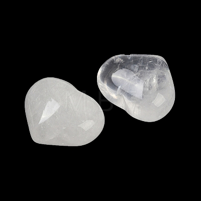 Heart Natural Quartz Crystal Palm Stones G-C186-02K-1