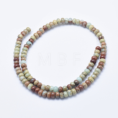 Natural Aqua Terra Jasper Beads Strands G-E444-16-6mm-1