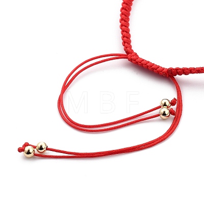 Adjustable Nylon Thread Braided Bead Bracelets BJEW-JB05448-02-1