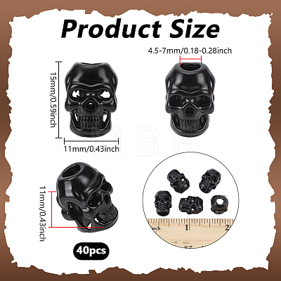 40Pcs Alloy Beads FIND-NB0007-08EB-1