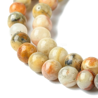 Natural Crazy Lace Agate Round Bead Strands X-G-E334-4mm-20-1