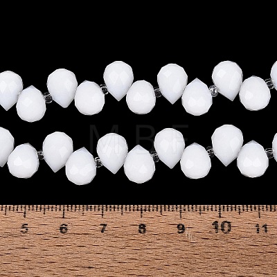 Opaque Glass Beads Strands GLAA-Q116-01A-D01-1