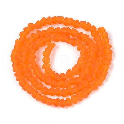 Frosted Transparent Glass Beads X1-GLAA-N016-4mm-09-1