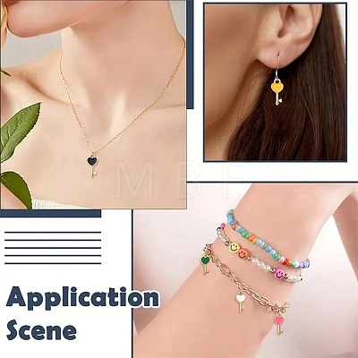 40Pcs 10 Colors Alloy Enamel Pendants FIND-YW0012-43-1