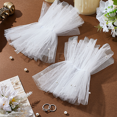 Gauze Lady Tulle Lace Oversleeve AJEW-WH0596-070A-1
