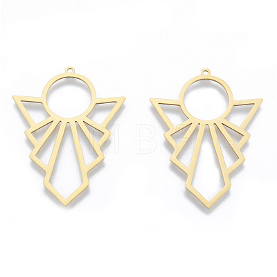 201 Stainless Steel Pendants STAS-N090-LA965-2-1