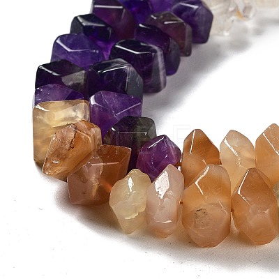 Chakra Natural Mixed Gemstone Beads Strands G-D091-A08-1