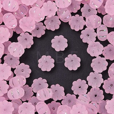 Frosted Transparent Acrylic Beads X1-OACR-P029-03B-05-1