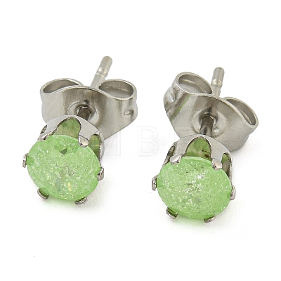 304 Stainless Steel Stud Earrings EJEW-I308-01C-1